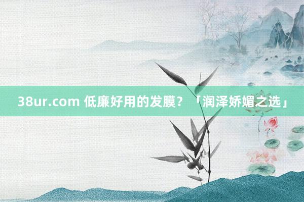 38ur.com 低廉好用的发膜？「润泽娇媚之选」