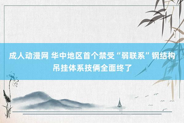 成人动漫网 华中地区首个禁受“弱联系”钢结构吊挂体系技俩全面终了