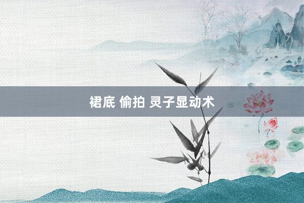 裙底 偷拍 灵子显动术