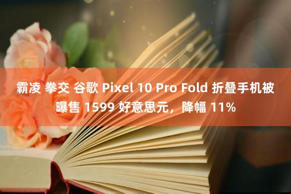 霸凌 拳交 谷歌 Pixel 10 Pro Fold 折叠手机被曝售 1599 好意思元，降幅 11%